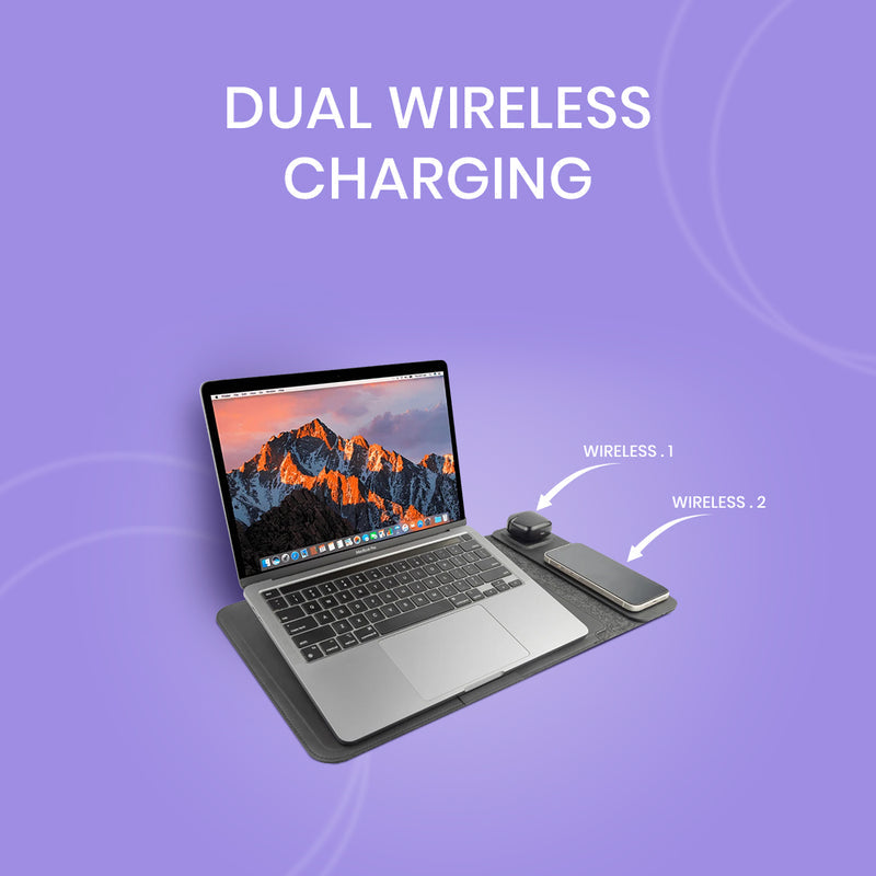 4 in 1 Wiresless Charging Laptop Sleeve
