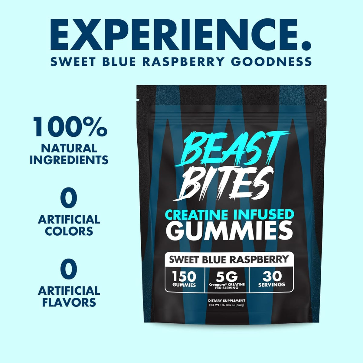 Blue Raspberry Creatine Gummies | 5g per Serving