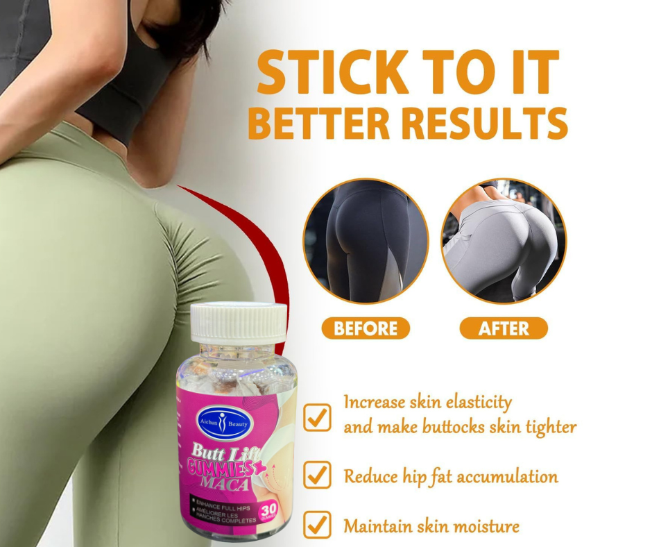 Maca Hip Up Gummies Natural Body Curves within 30 Days ( 30 Gummies )