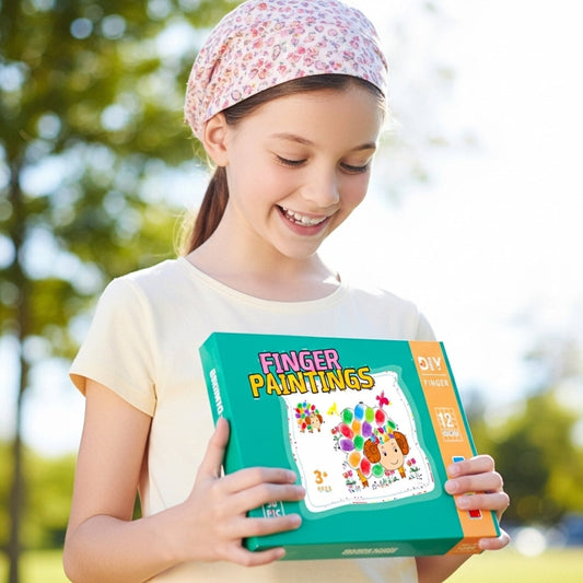 Kids Finger Painting Doodle Coloring Book